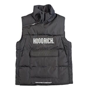 Hoodrich Black Puffer Vest Mens Small NEW With Tags Streetwear
